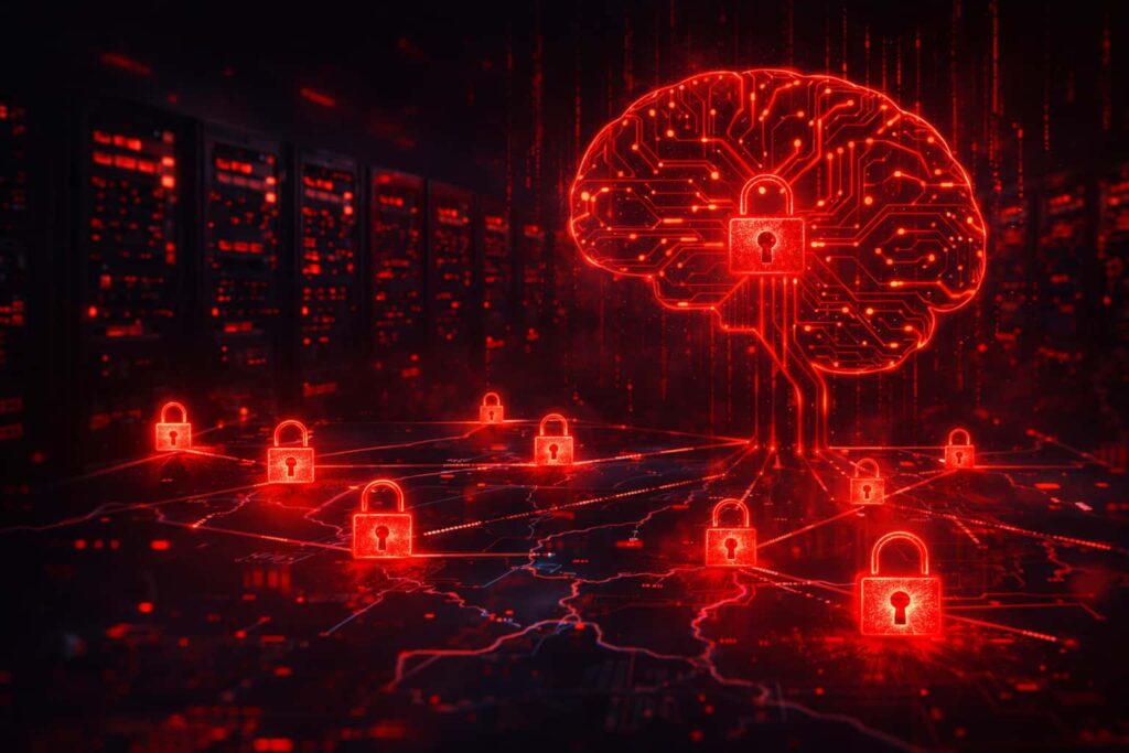 AI powered ransomware attacking a business network autonomously in 2026