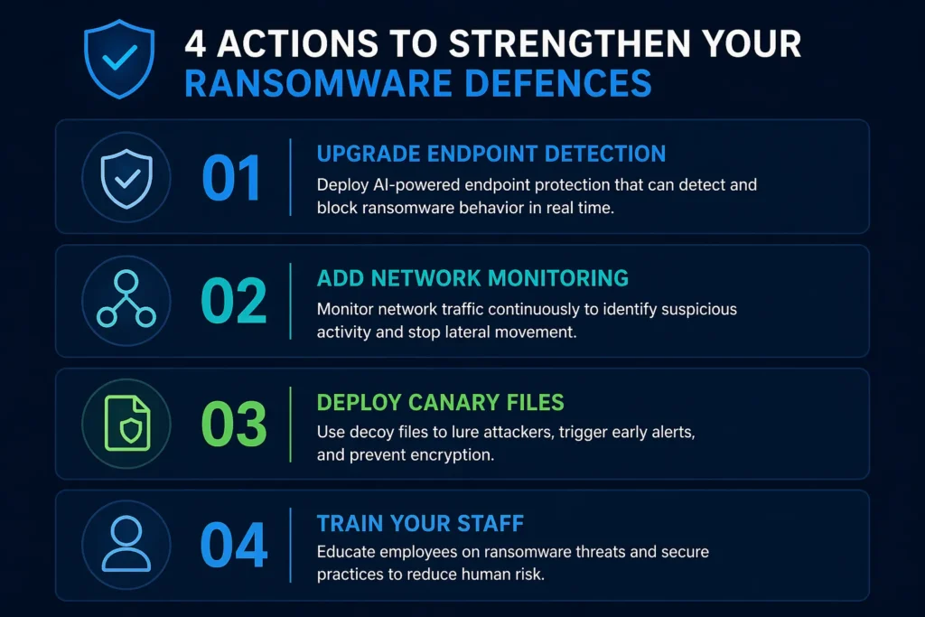 Four step business checklist for implementing AI ransomware detection in 2026