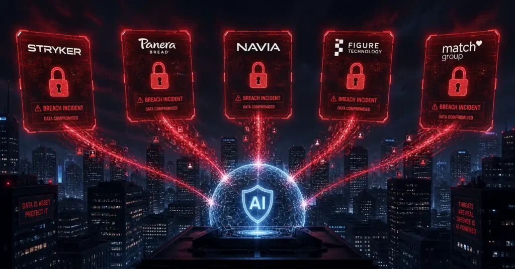 The 5 biggest data breaches of 2026 showing companies affected and AI prevention methods