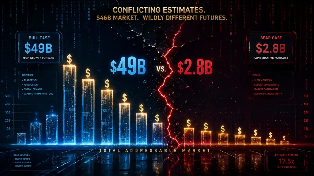 Hero image illustrating AI security market statistics and the spending gap between AI-powered defense and securing AI itself.